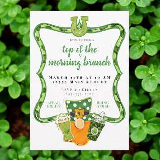 Invitation Top of the Morning St Patrick's Day Brunch