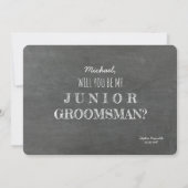 Invitation Top Secret Best Man ou Junior Groomsman Propositio (Dos)