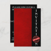 Invitation Top Secret Corporate Fun (Devant / Derrière)