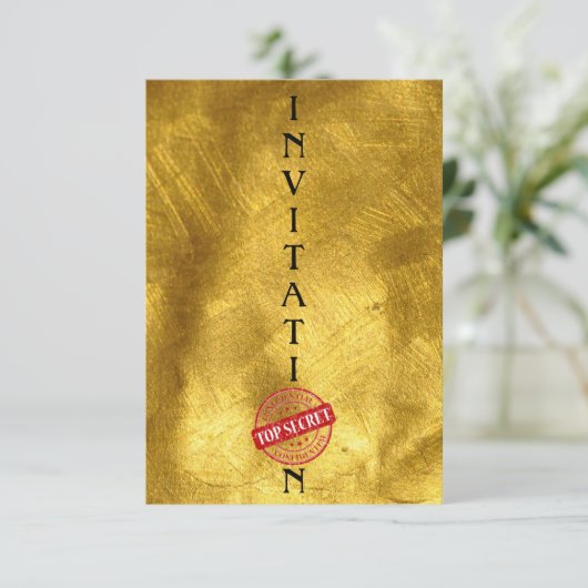 Invitation Top Secret Dance (Debout devant)