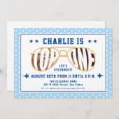 Invitation TopOne Fighter Pilote thème premier anniversaire (Devant / Derrière)