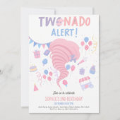 Invitation Tornade Rose 2e Anniversaire (Devant)