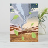 Invitation Tornade Twister (Debout devant)
