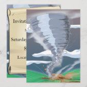 Invitation Tornade Twister (Devant / Derrière)