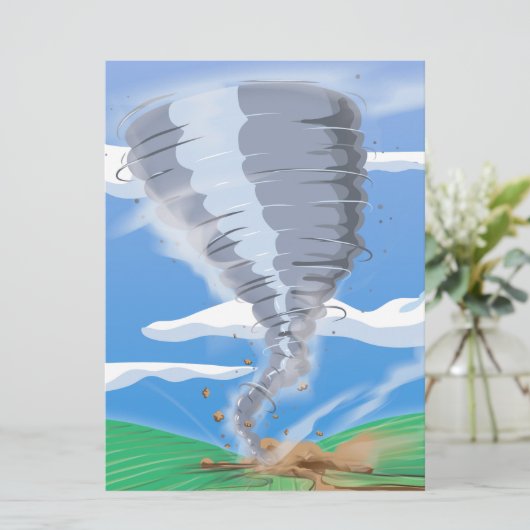 Invitation Tornado Twister (Debout devant)
