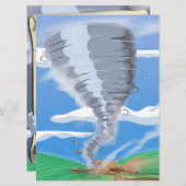 Invitation Tornado Twister (Devant / Derrière)