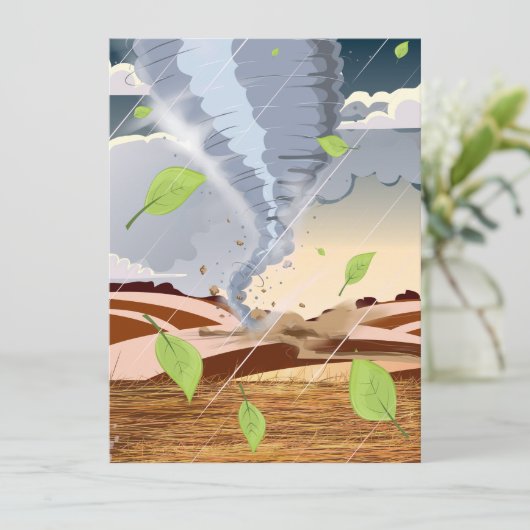 Invitation Tornado Twister (Debout devant)