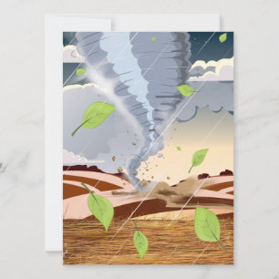 Invitation Tornado Twister