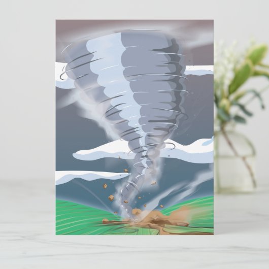 Invitation Tornado Twister (Debout devant)