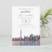 Invitation Toronto Elopement Wedding Reception (Debout devant)