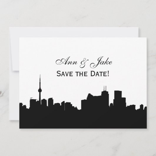 Invitation Toronto Silhouette do-it-yourself BG Couleur Enreg (Devant)
