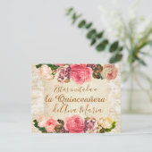 Invitation Torre Eiffel élégant lamentable de la Quinceanera (Debout devant)