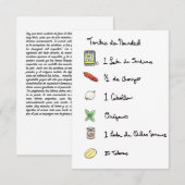 Invitation Tortas de Navidad / Sandwich mexicain de Noël (Devant / Derrière)