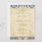 Invitation Torte doux de l'invitation |Blueberry de biscuit (Dos)