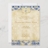 Invitation Torte doux de myrtille d'invitation de biscuit de (Dos)