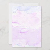 Invitation Tortue 4e anniversaire, sous la mer (Dos)