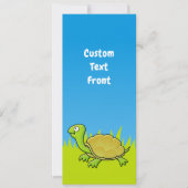 Invitation Tortue caricaturale (Devant)