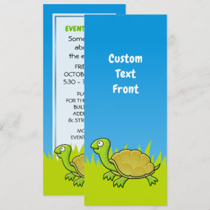 Invitation Tortue caricaturale
