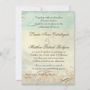 Invitation Tortue de mer d'Aruba Plage côtière moderne