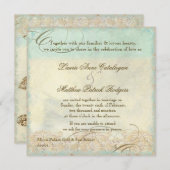 Invitation Tortue de mer d'Aruba Plage côtière moderne (Devant / Derrière)