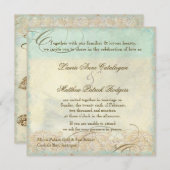 Invitation Tortue de mer des Caraïbes Plage côtière moderne O (Devant / Derrière)