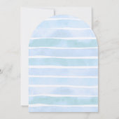 Invitation Tortue de mer Hatchling Girl Baby shower Arche ros (Dos)