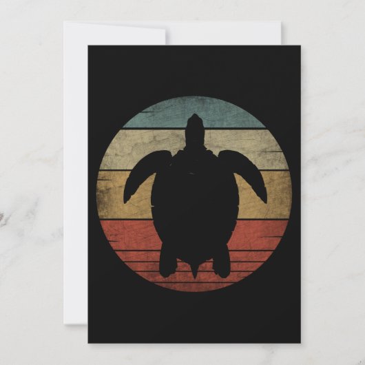 Invitation TORTUE vintage (Devant)