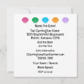 Invitation Tortues Drôles Rassemblement (Dos)