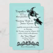 Invitation Tortues marines et Shell Garland (Devant / Derrière)