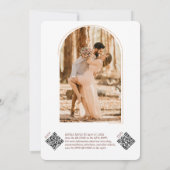 Invitation Toscane Campagne Rustique coucher de soleil Mariag (Dos)