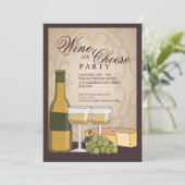 Invitation toscane de partie d'échantillon de vin (Debout devant)