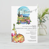 Invitation Toscane Italie | Alimentation italienne | Dîner de (Debout devant)