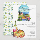 Invitation Toscane Italie | Alimentation italienne | Dîner de (Devant / Derrière)