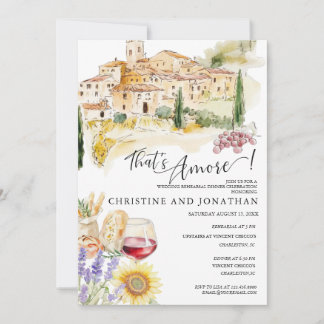 Invitation Toscane Italie | Alimentation italienne | Dîner de