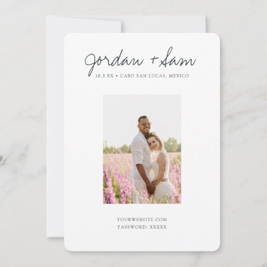 Invitation Toscane Italie Mariage Enregistrer la date (Dos)