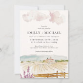 Invitation Toscane Italie | Mariage illustré (Devant)