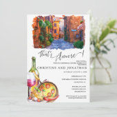 Invitation Toscane Italie | Nourriture italienne | Dîner de r (Debout devant)