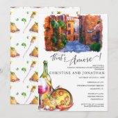 Invitation Toscane Italie | Nourriture italienne | Dîner de r (Devant / Derrière)