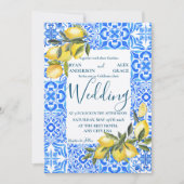 Invitation Toscane italienne Toscane Aquarelle avec Mariage c (Devant)