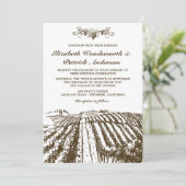 Invitation Toscane : Un mariage rustique dans un vignoble (Debout devant)