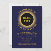 Invitation Total Solaire Eclipse 2024 Visualisation de l'invi (Devant)