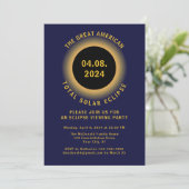 Invitation Total Solaire Eclipse 2024 Visualisation de l'invi (Debout devant)