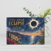 Invitation Total Solar Eclipse 2027 Mediterranean  (Debout devant)