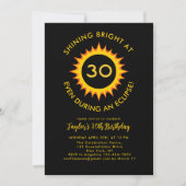 Invitation Total Solar Eclipse 4.8.2024 30ème anniversaire (Devant)