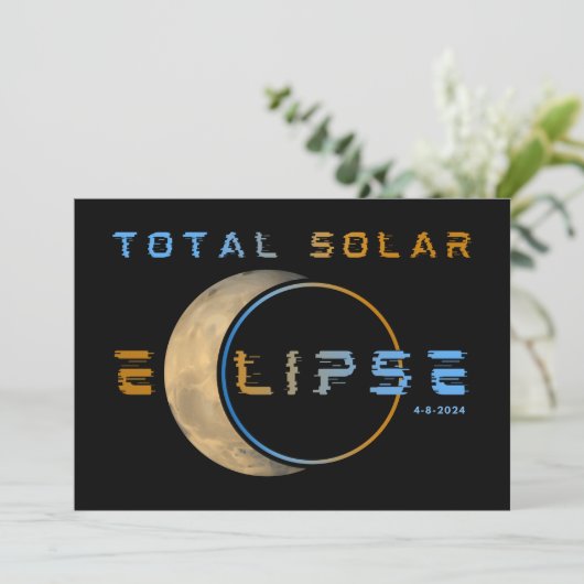 INVITATION TOTAL SOLAR ECLIPSE 8 AVRIL 2024 SYSTÈME SOLAIRE (Debout devant)