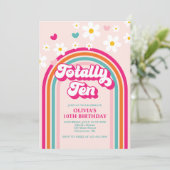 Invitation Totalement Dix Anniversaire 10 ans (Debout devant)