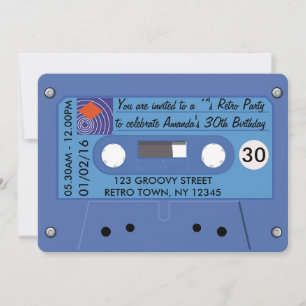 Invitation Totalement génial Retro Anniversaire Fête Personna