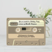 Invitation Totalement génial Retro Super fête d'anniversaire (Debout devant)