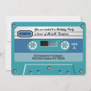 Invitation Totalement génial Retro Super fête d'anniversaire