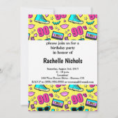 Invitation Totalement les années 90 modelées (Devant)